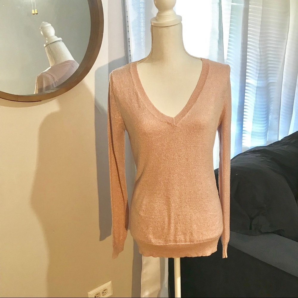 Mossimo Rose Pink v Neck Sweater